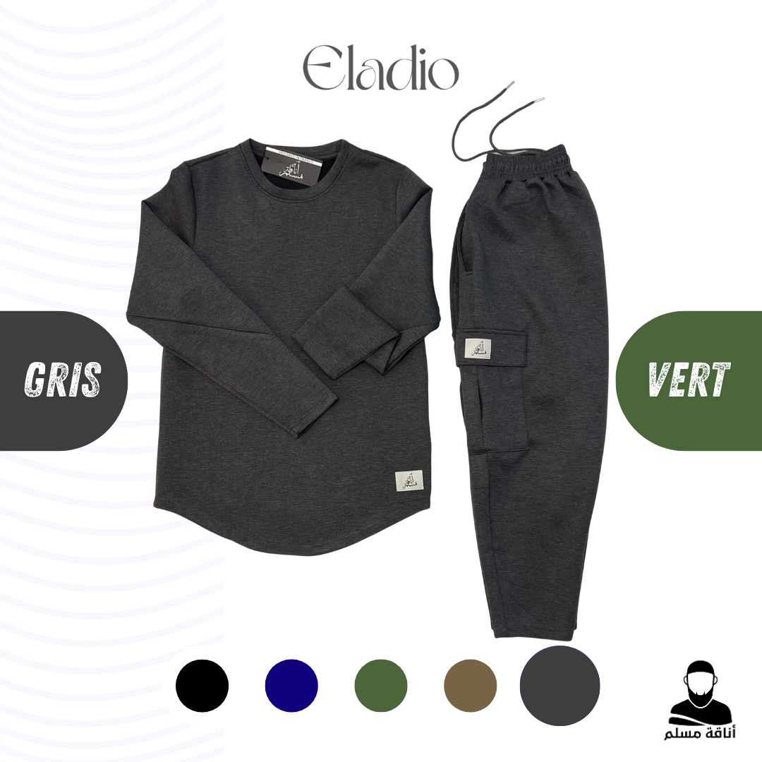 Ensemble Gris Anaquate Muslim