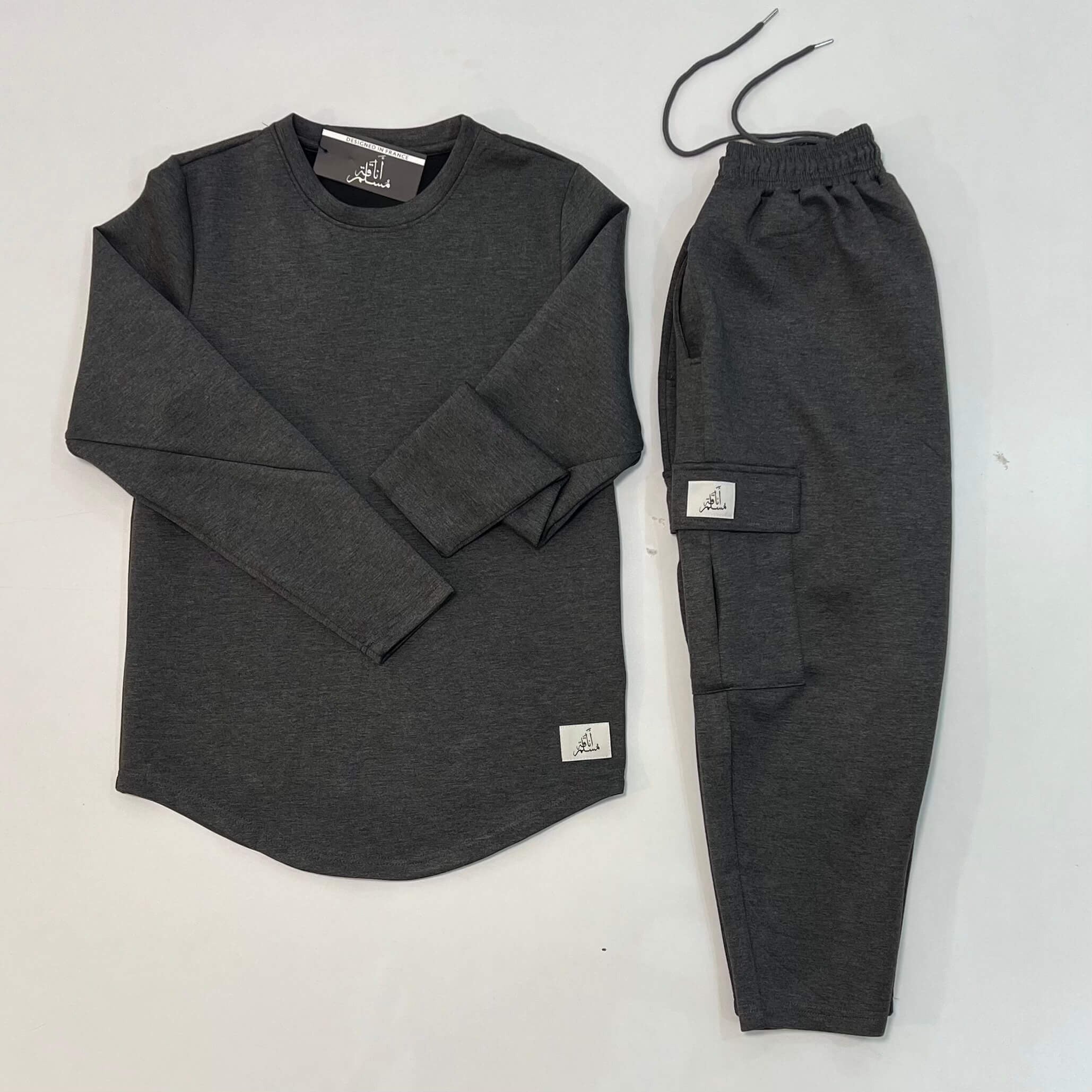 Ensemble Gris Anaquate Muslim