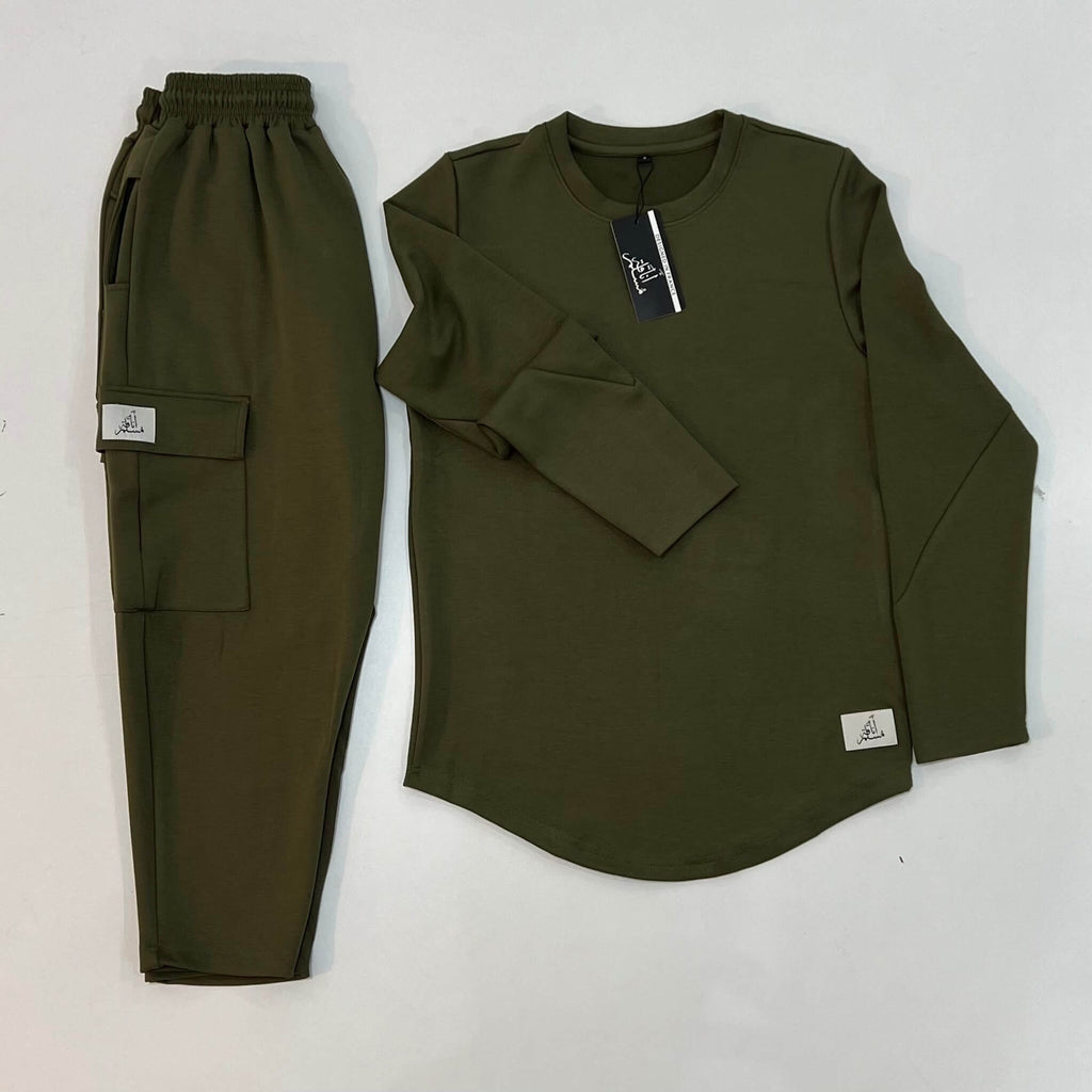 Ensemble Vert-Millitaire Anaquate Muslim